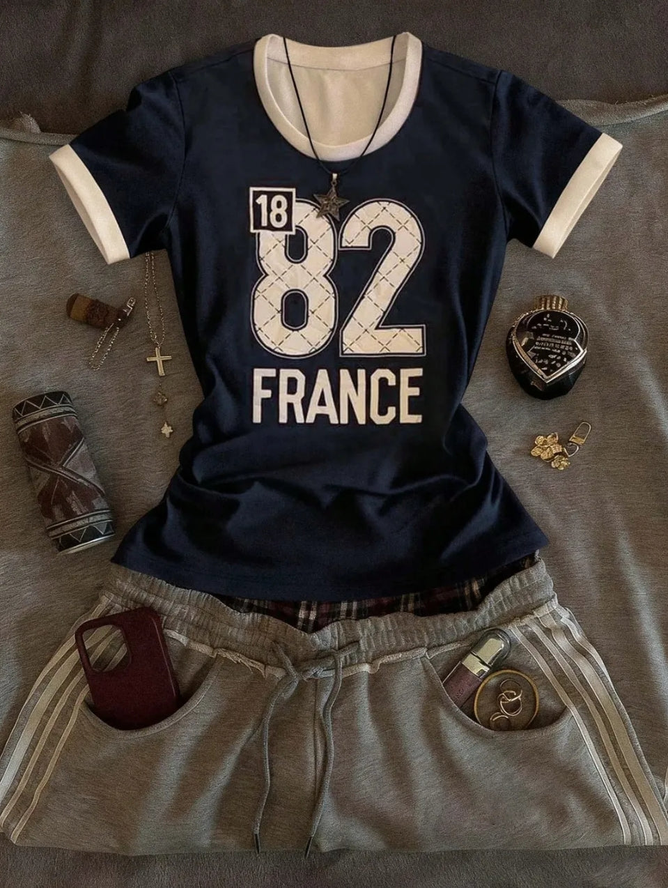 82 France Printed Top