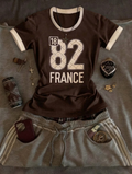 82 France Printed Top