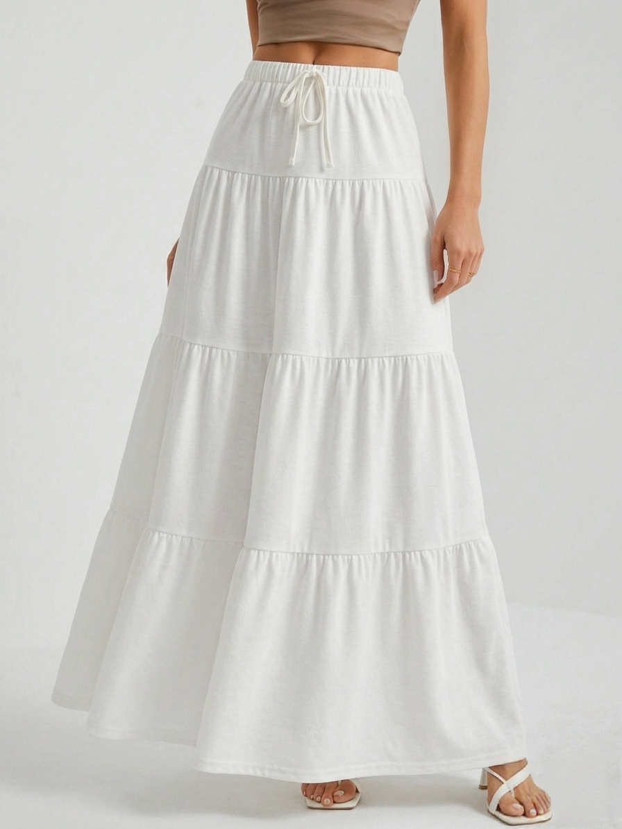 Multi-Layered Jersey Skirt