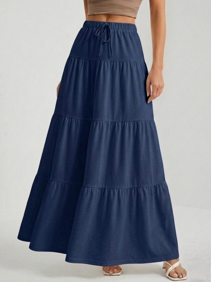 Multi-Layered Jersey Skirt
