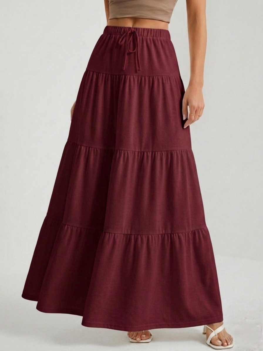Multi-Layered Jersey Skirt