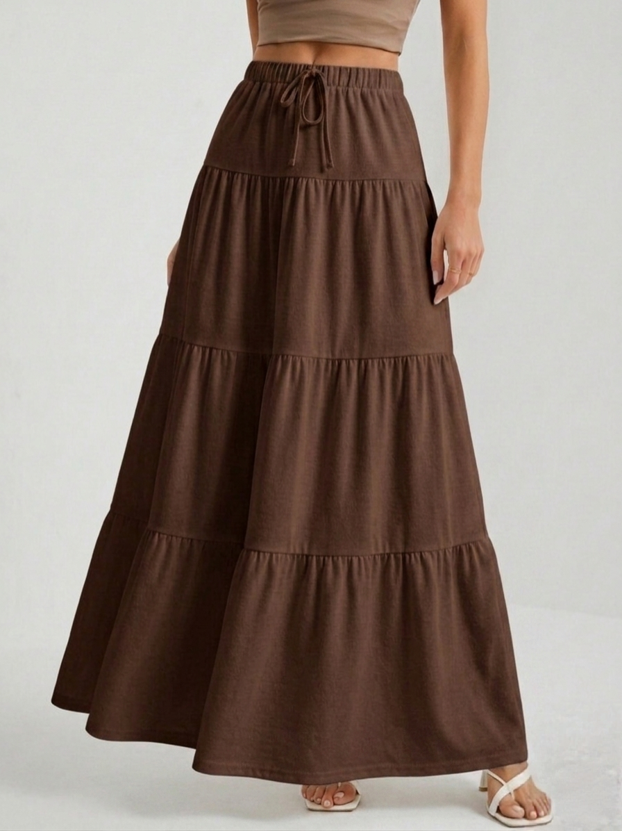 Multi-Layered Jersey Skirt