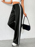 Wide Leg Trouser - Stripes