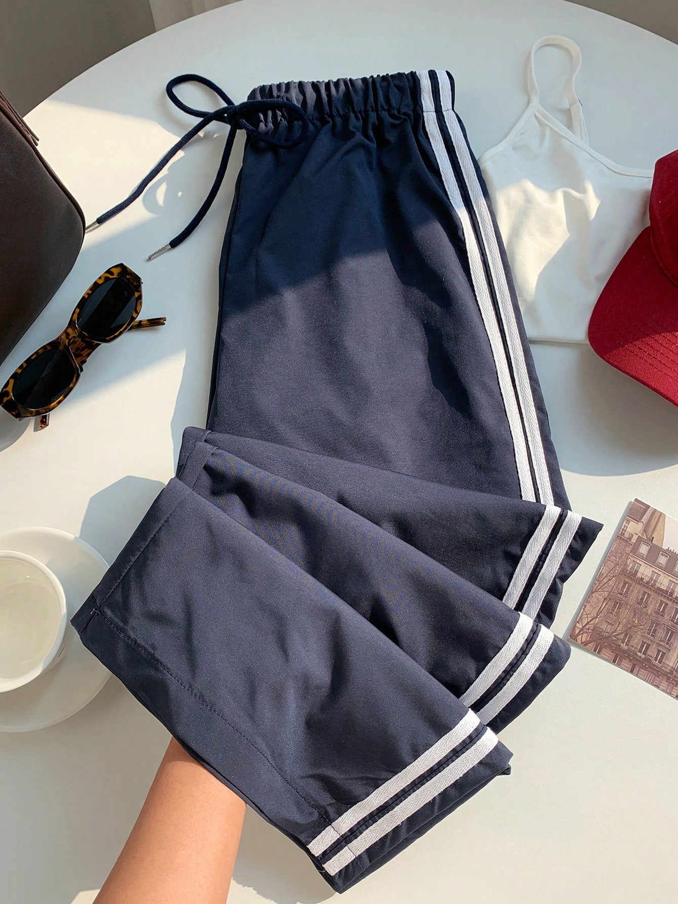 Wide Leg Trouser - Stripes