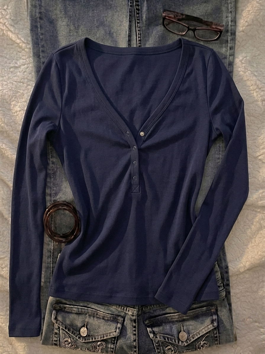 Notch Henley Full Sleeves