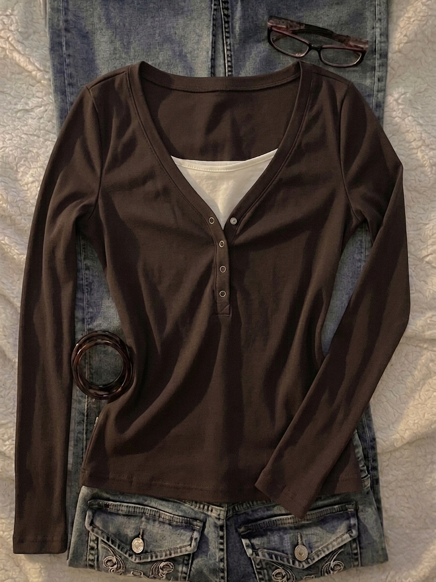 Notch Henley 4.O Full Sleeves