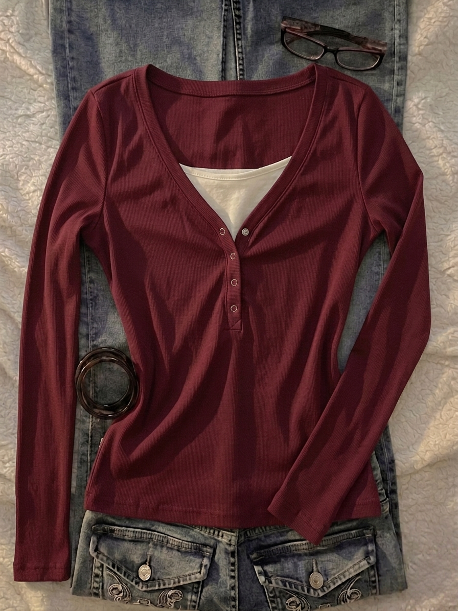 Notch Henley 4.O Full Sleeves