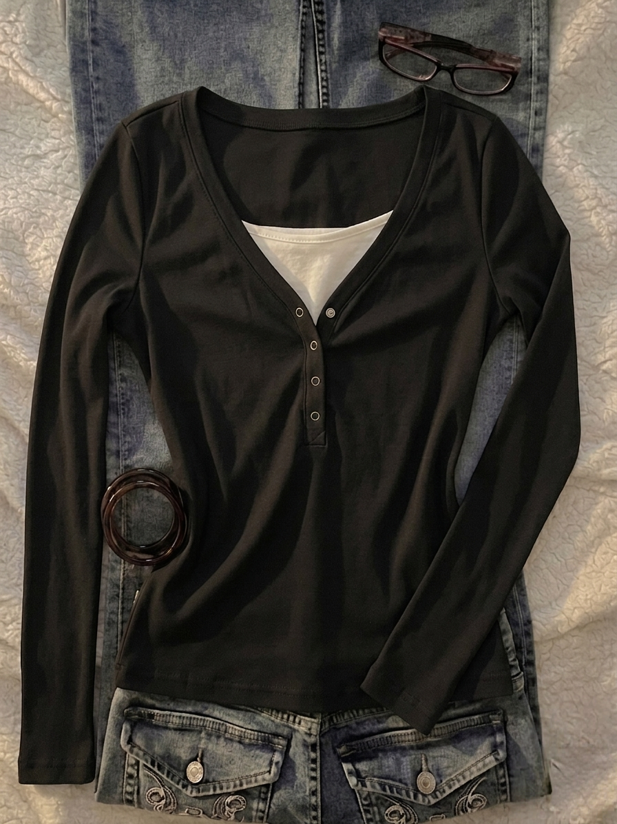 Notch Henley 4.O Full Sleeves