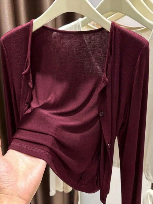Button Down Cardigan Full Sleeves