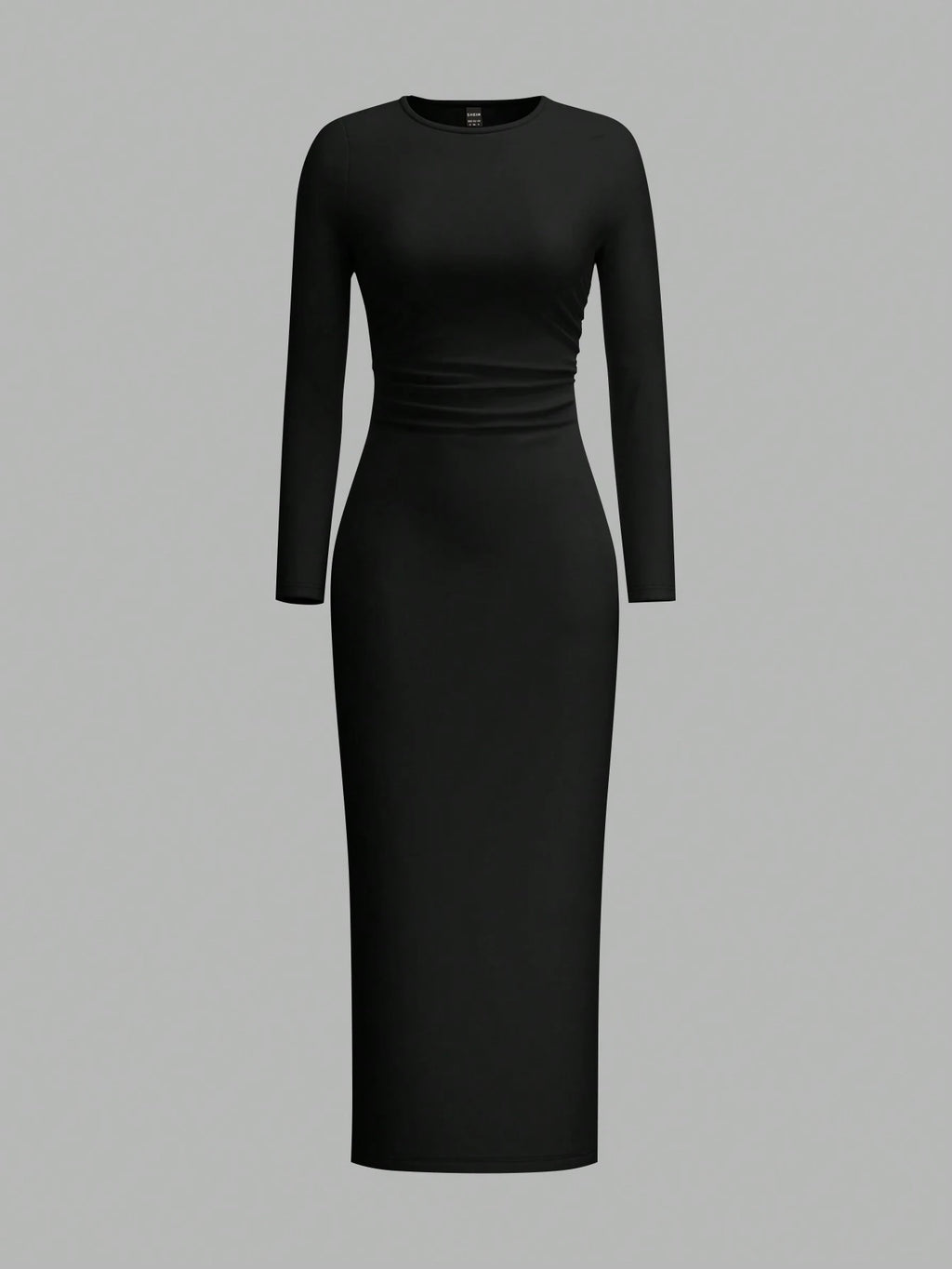 Round Neck Bodycon Full Sleeves Dress