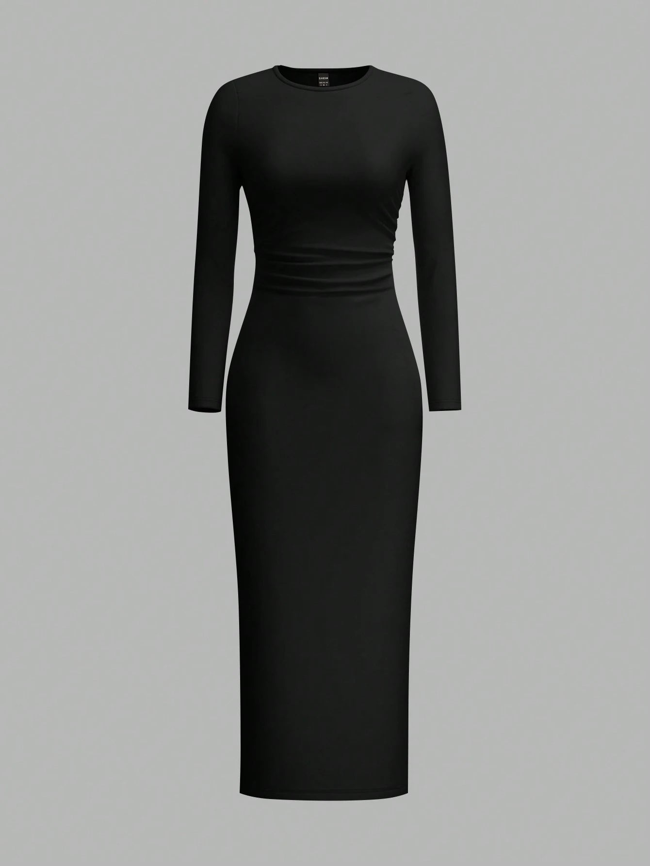 Round Neck Bodycon Full Sleeves Dress