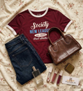 Round Neck Two Tone Society Top