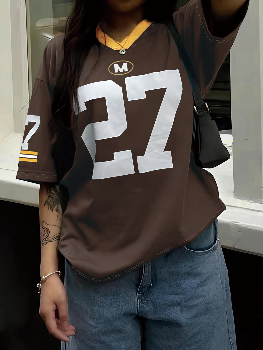 The Gameday Varsity 'M27' Jersey Tee
